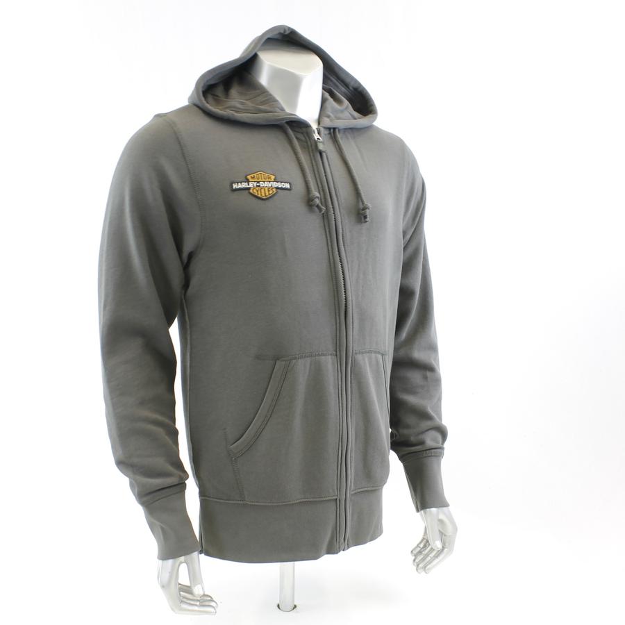 harley davidson grey moletom com capuz